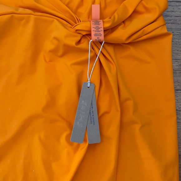 NWT Skims Signature Swim Sarong Skirt in Orange Women’s Sz XS - retails $78 - Picture 6 of 8